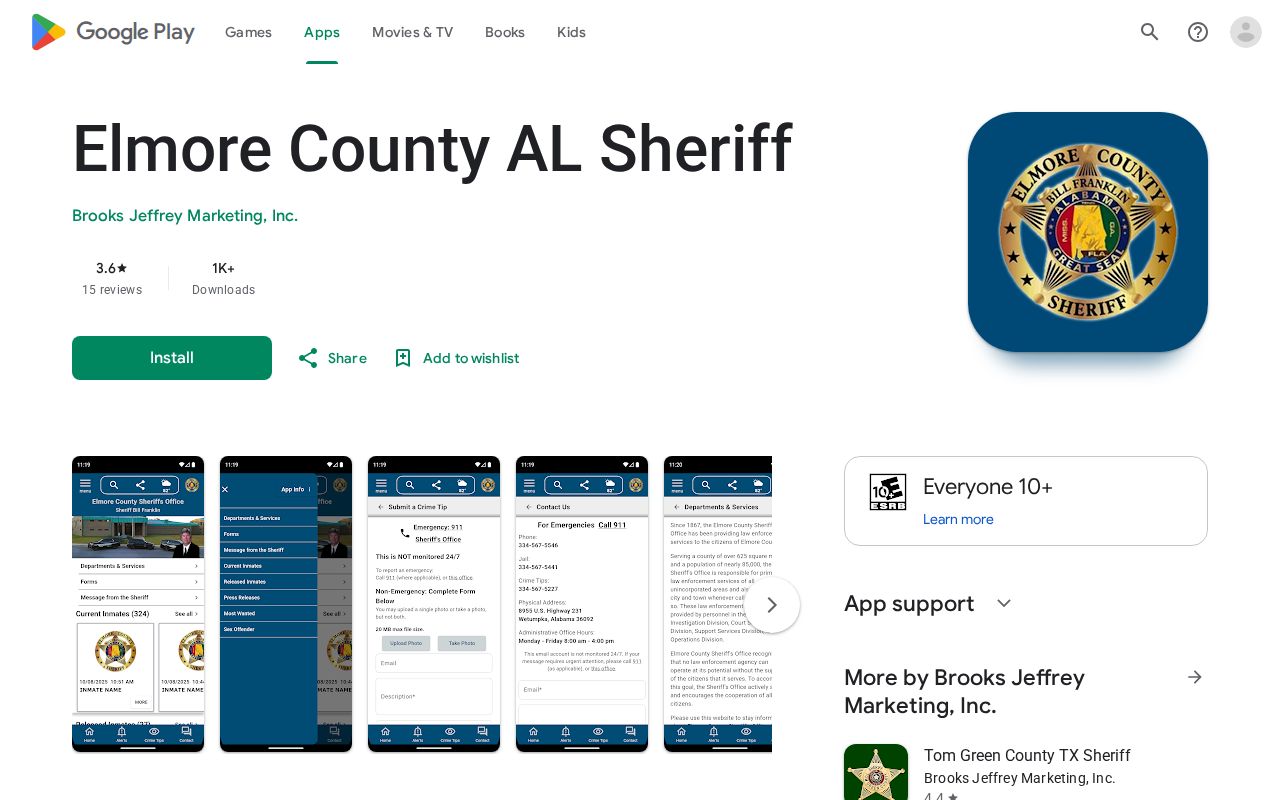 Elmore County sheriff app listing for released inmate mugshot research